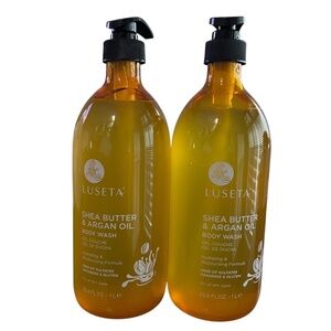 Luseta Shea Butter & Argan Oil Body Wash – Set of 2 (33.8 fl oz each)